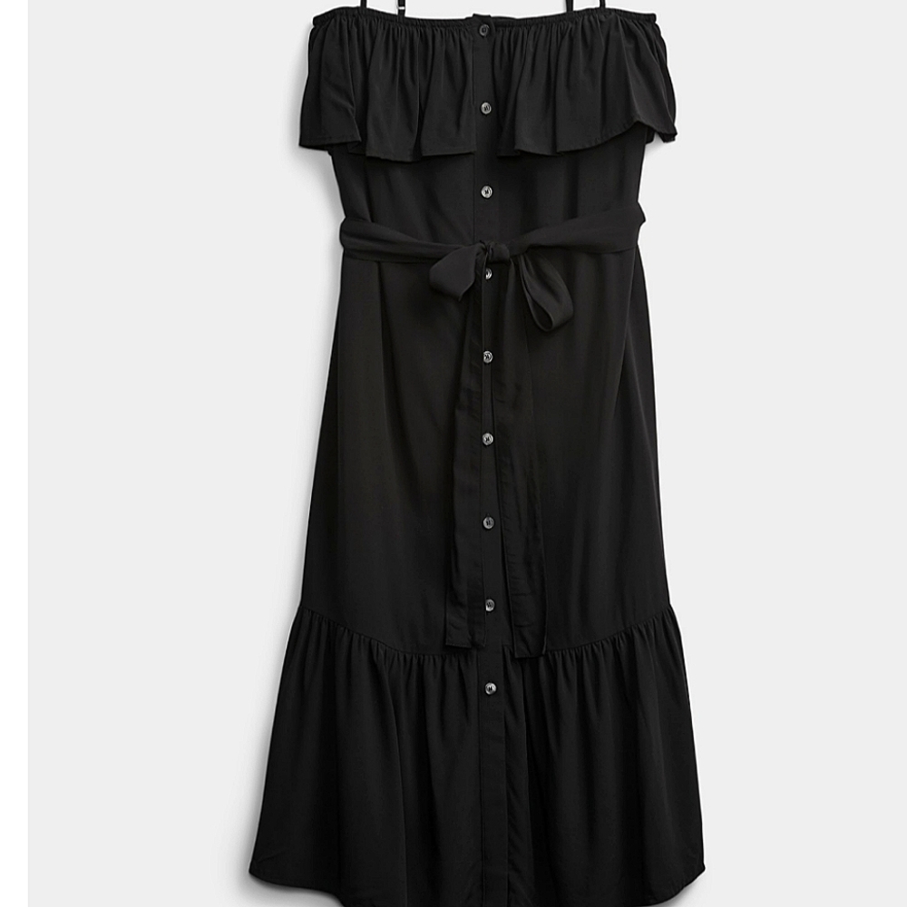Black Gap Dress - XL - Midi